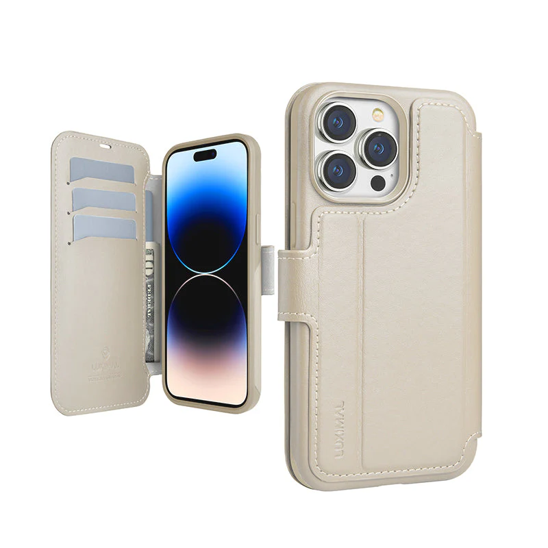 Ultimal Compatible With IPhone Microfiber Leather Flip Cover with Card Holder - Image 3