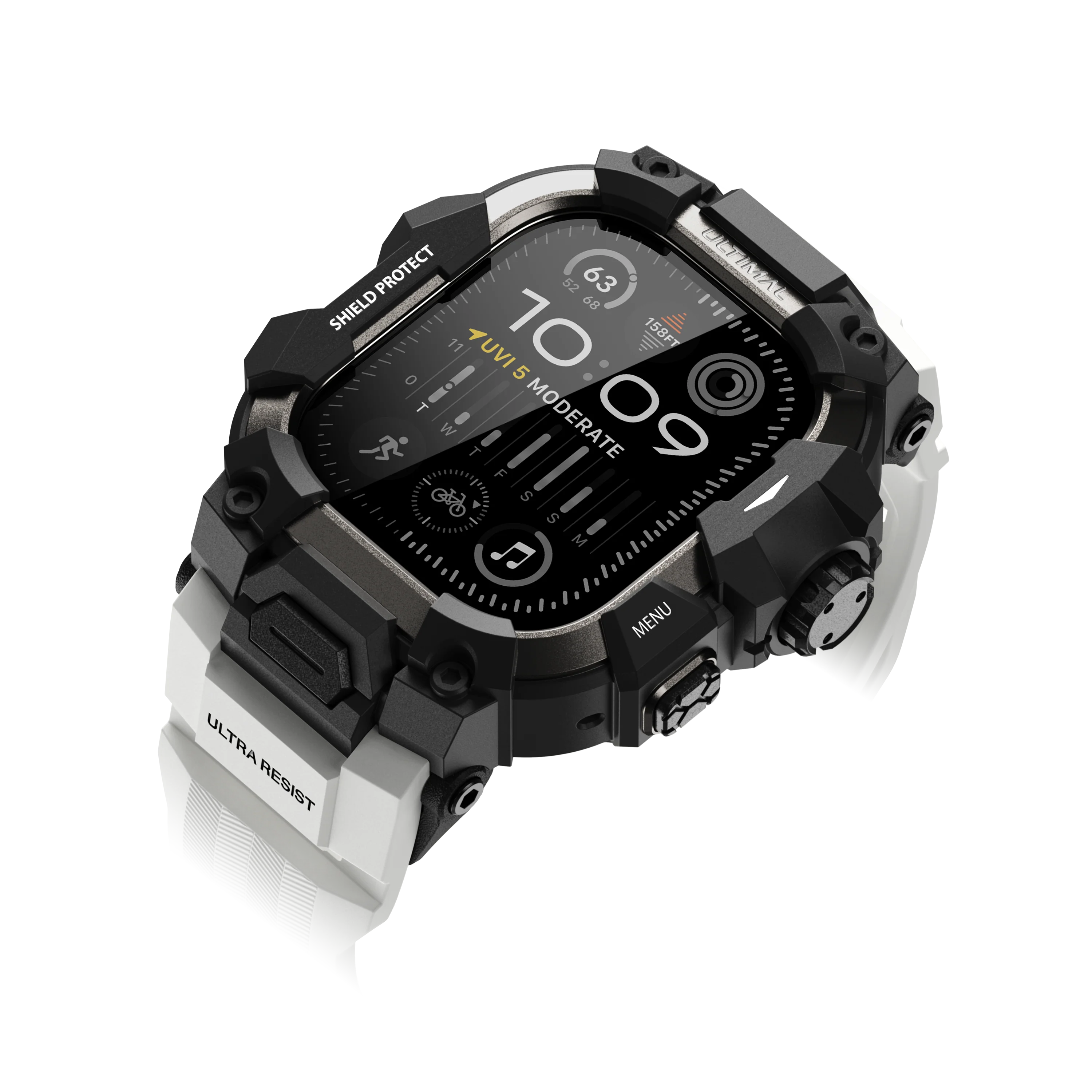 Shield Protect Case Band for Apple Watch White - Image 13