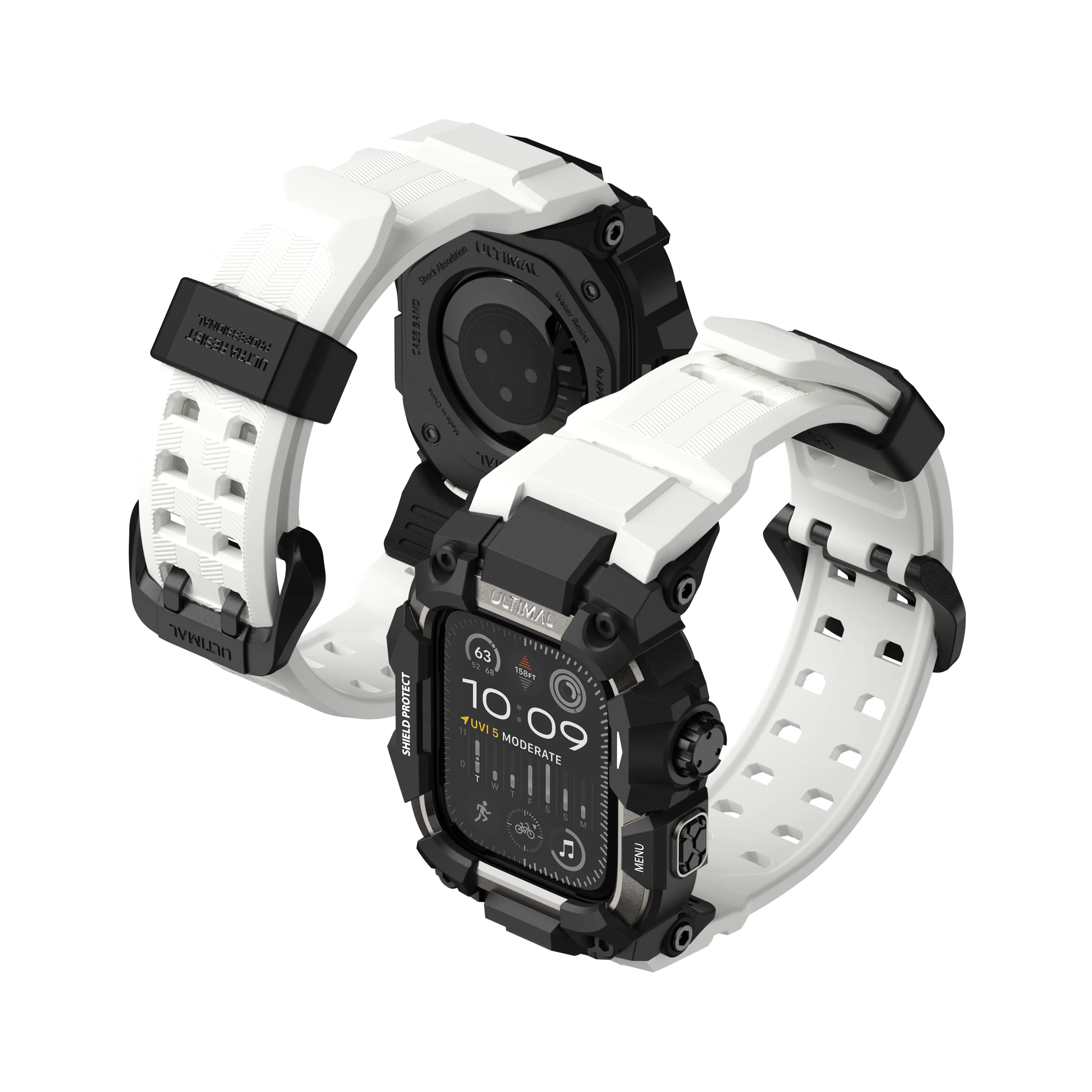 Shield Protect Case Band for Apple Watch White - Image 16