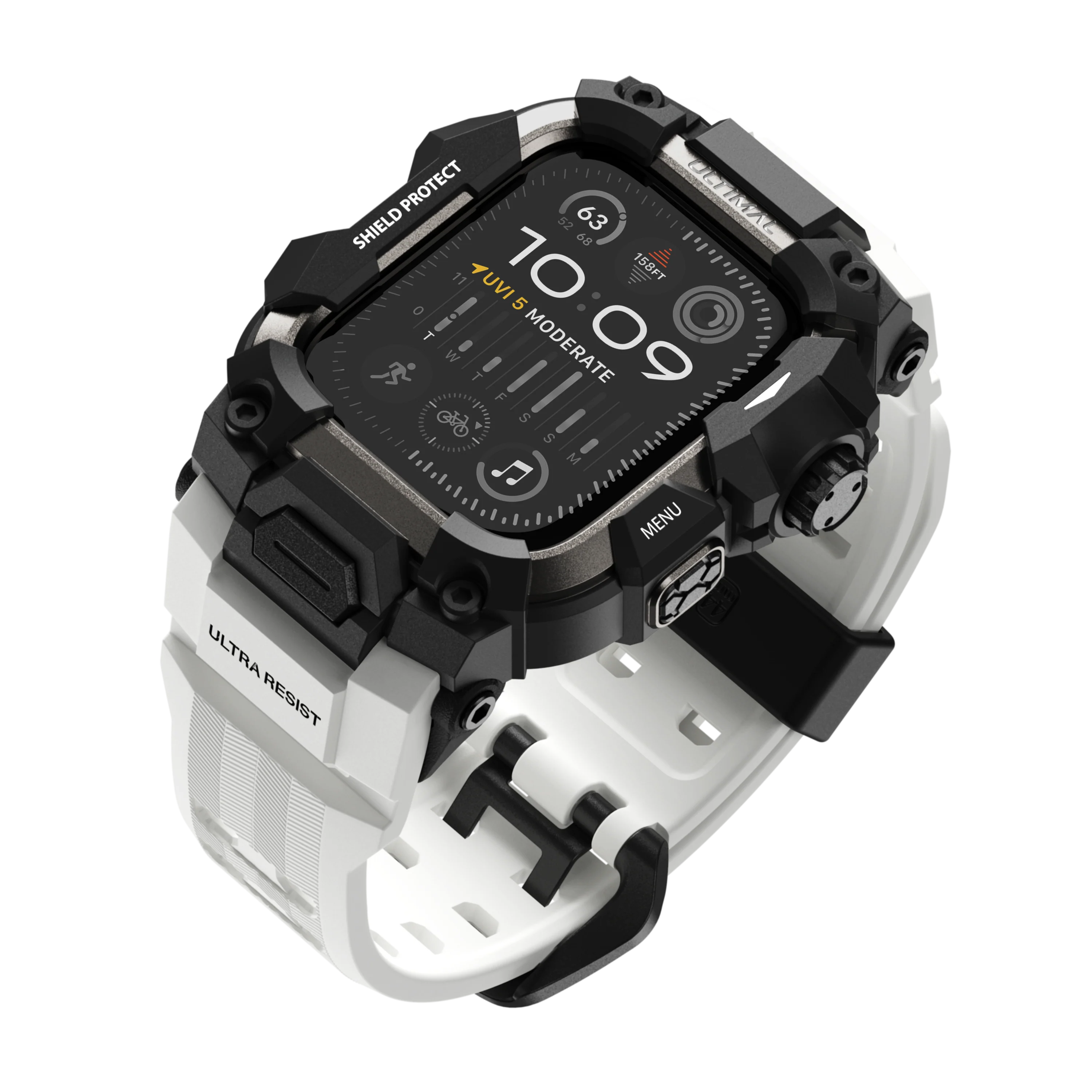 Shield Protect Case Band for Apple Watch White - Image 26